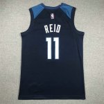 NBA 11 Reid Timberwolves Maillot bleu brodé